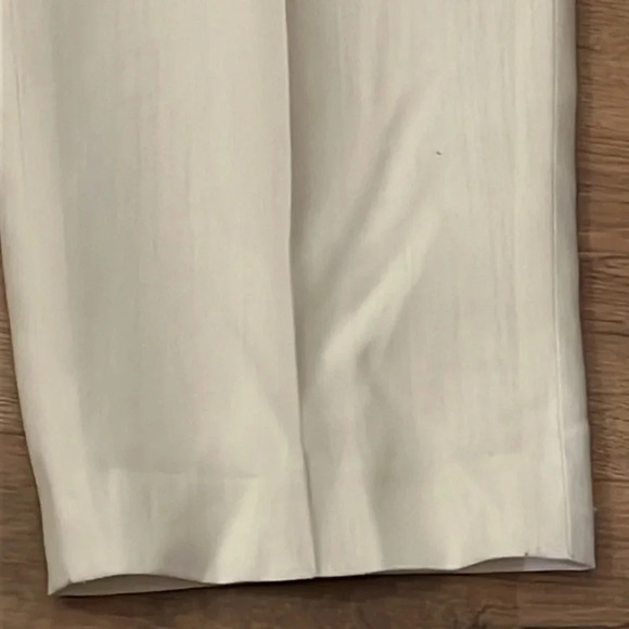 Talbots | NEW cream viscose/linen trouser pants women’s size 12 high rise taper - Picture 2 of 10